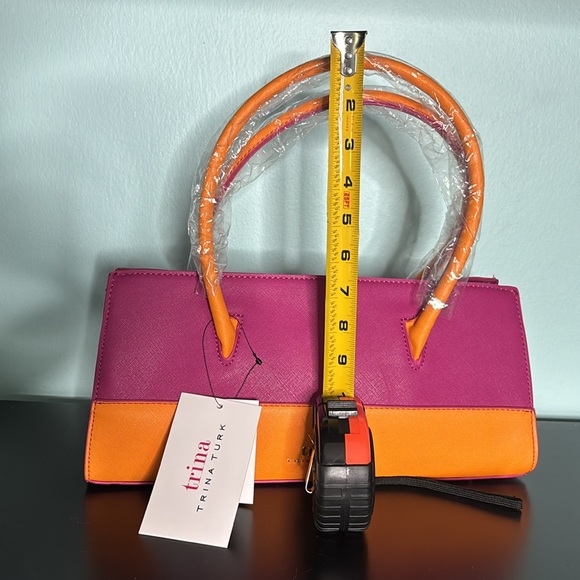 NWT Trina Turk Colorblock Satchel - Picture 6 of 6